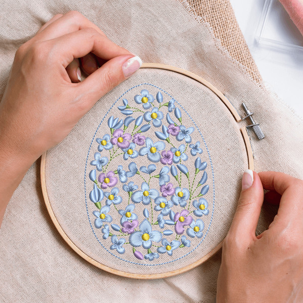 Easter Egg Embroidery Design