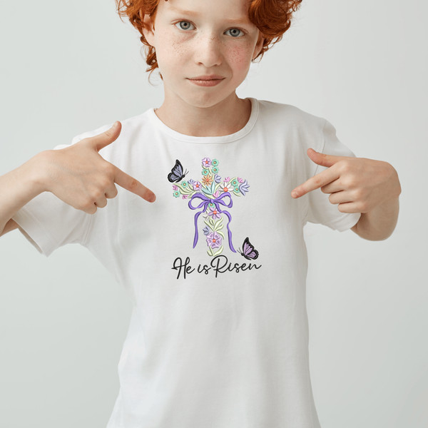 He is Risen Embroidery Design