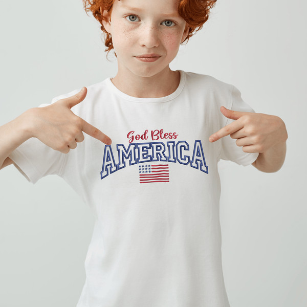 God Bless America Embroidery Designs