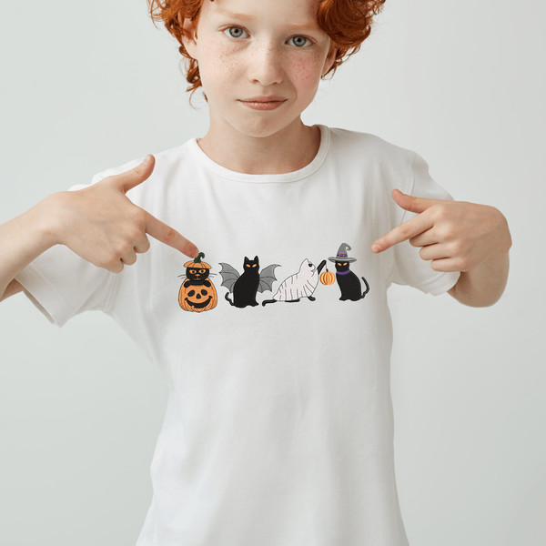 Halloween Black Cats Embroidery Design