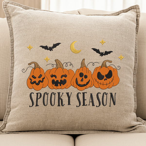 Halloween Spooky Season Embroidery Design