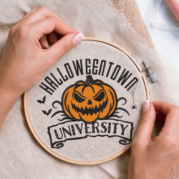 HalloweenTown University Embroidery Design