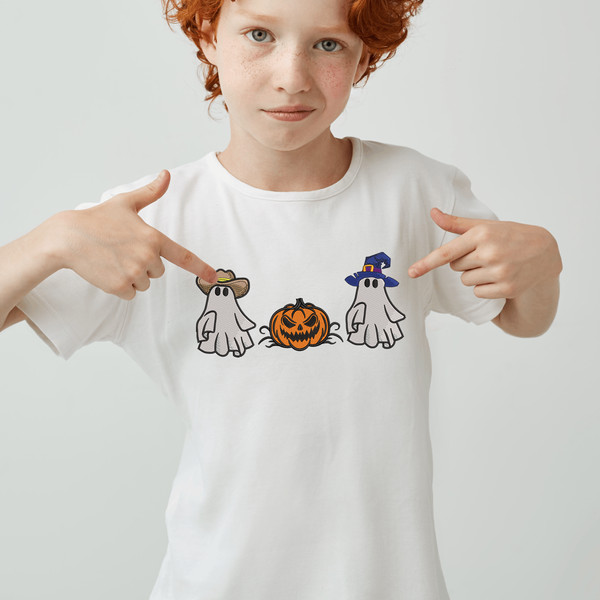 Halloween Ghosts Embroidery Design
