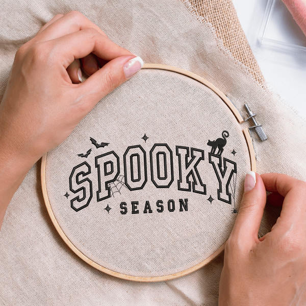 Spooky Season Embroidery Design