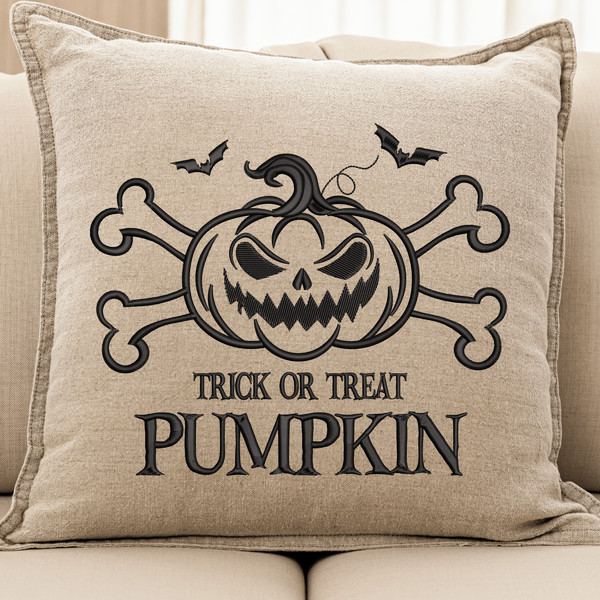 Trick Or Threat Embroidery Design