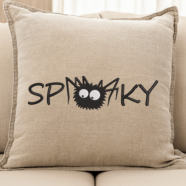 Spooky Spider Embroidery Design