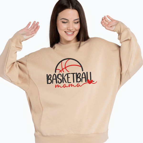 Basketball Mama Embroidery Design