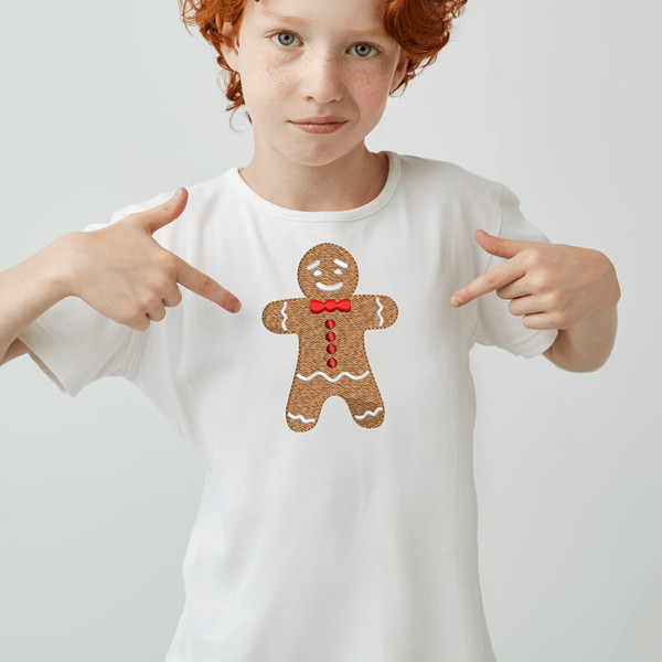 Mini Gingerbread Man embroidery design