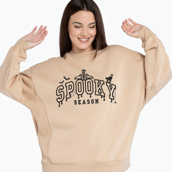 Halloween Spooky Season Embroidery Design