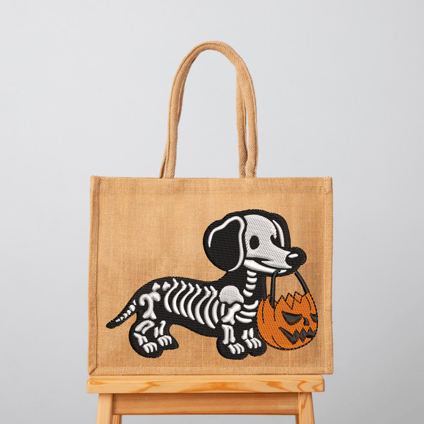 Halloween Dachshund Embroidery Design