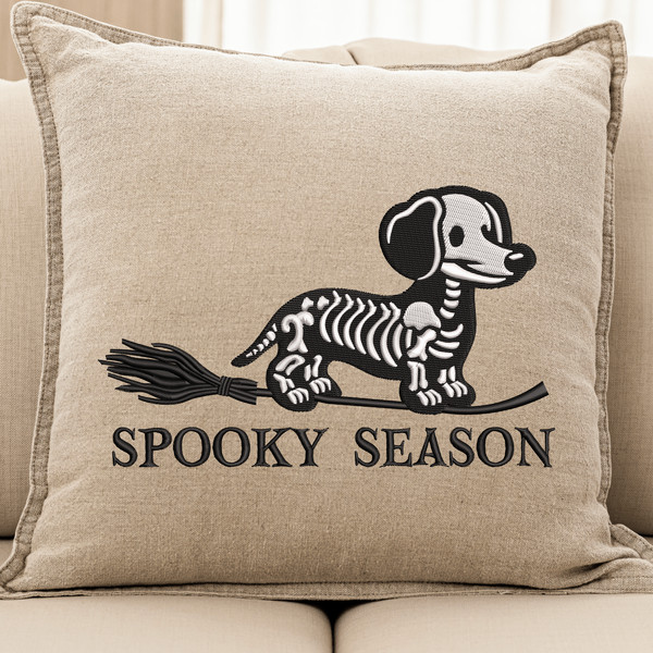 Spooky Season Dachshund Embroidery Design