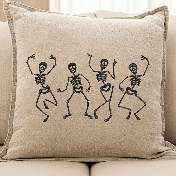 Halloween Skeletons Embroidery Design