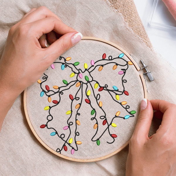 Coquette Christmas Embroidery Design