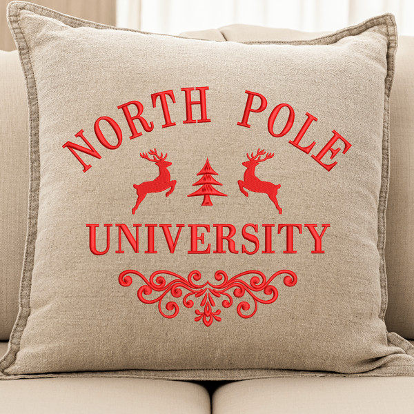 North Pole University Embroidery Designs