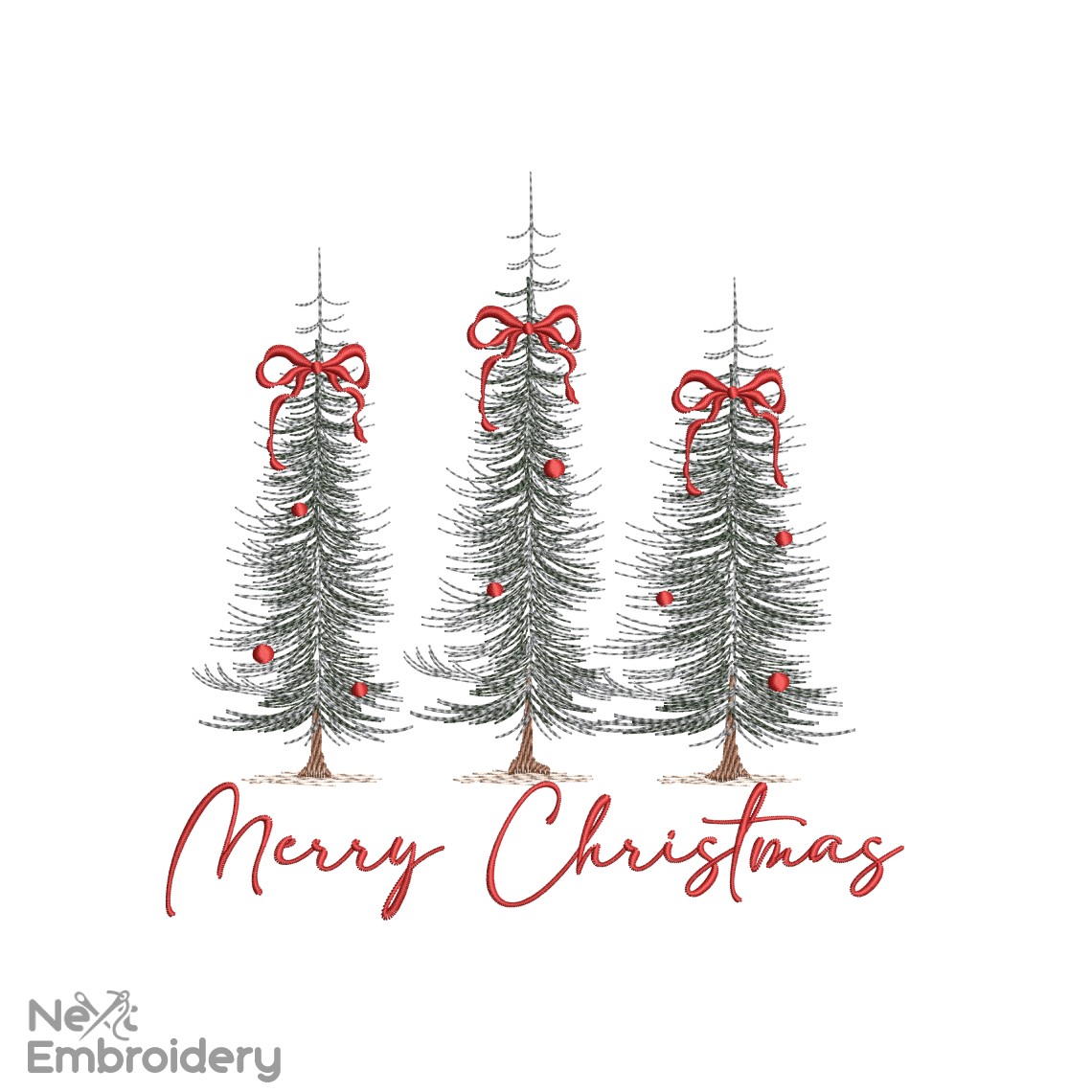 Christmas Tree Ornament Embroidery Designs