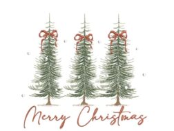 Snow Christmas Tree Embroidery Designs