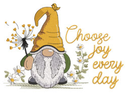 Choose Joy Every Day Embroidery File