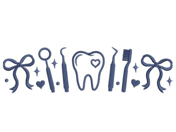 Dental Hygienist Embroidery Design