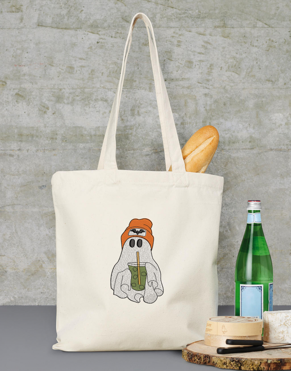 Ghost Matcha Embroidery Design - Image 3