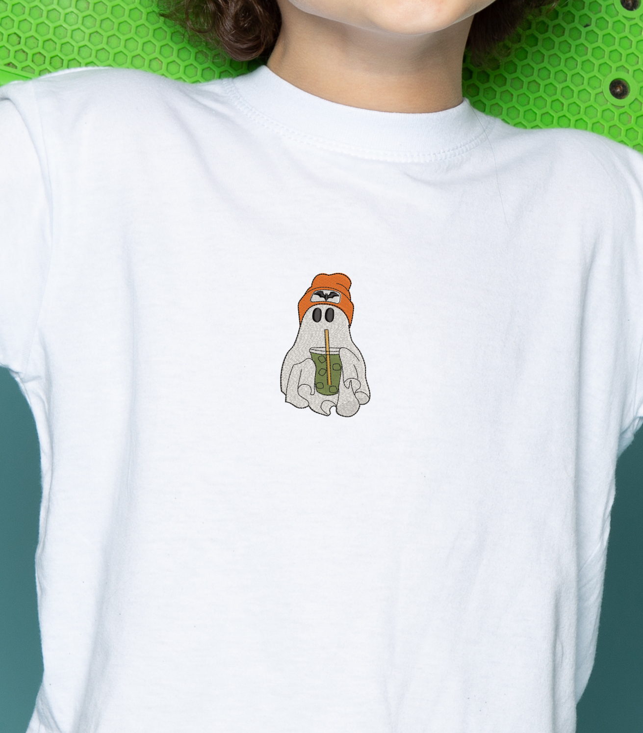 Ghost Matcha Embroidery Design - Image 4
