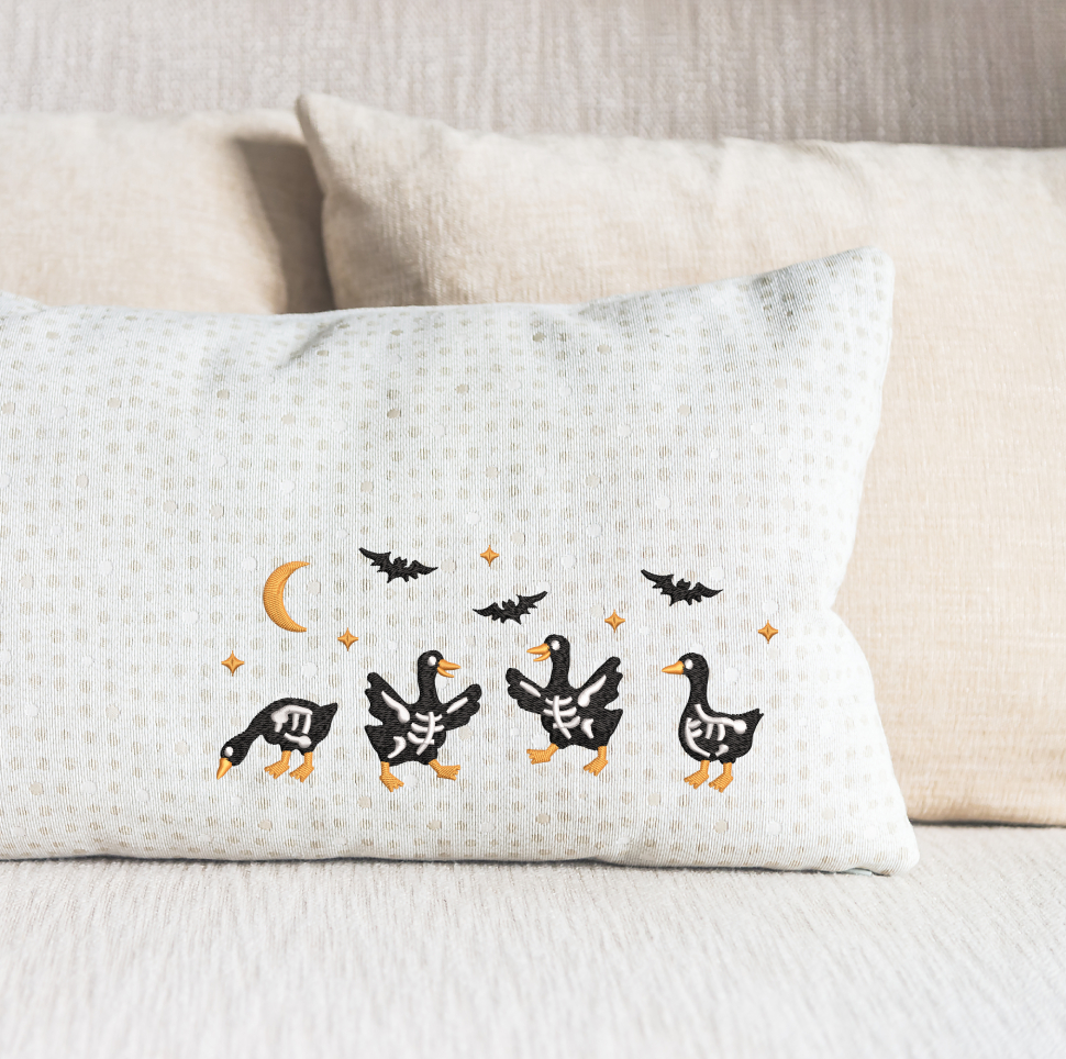 Halloween Goose Embroidery Design - Image 4