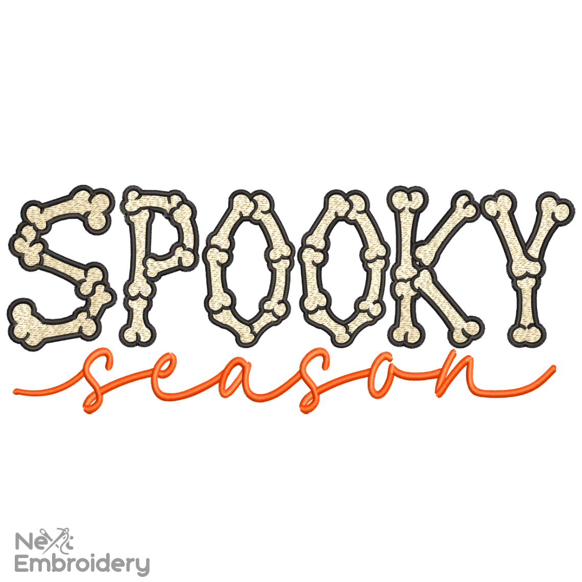 Halloween Season Embroidery Design