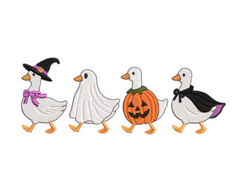 Halloween Silly Goose Embroidery Design