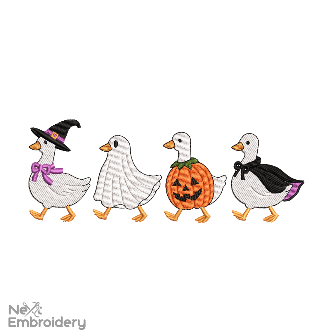 Halloween Silly Goose Embroidery Design