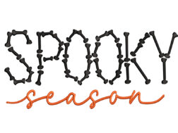 Halloween Spooky Season Embroidery Design