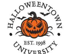 Halloween University Embroidery Design