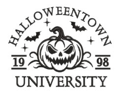 Halloweentown Embroidery Design