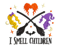 I Smell Children Embroidery Design