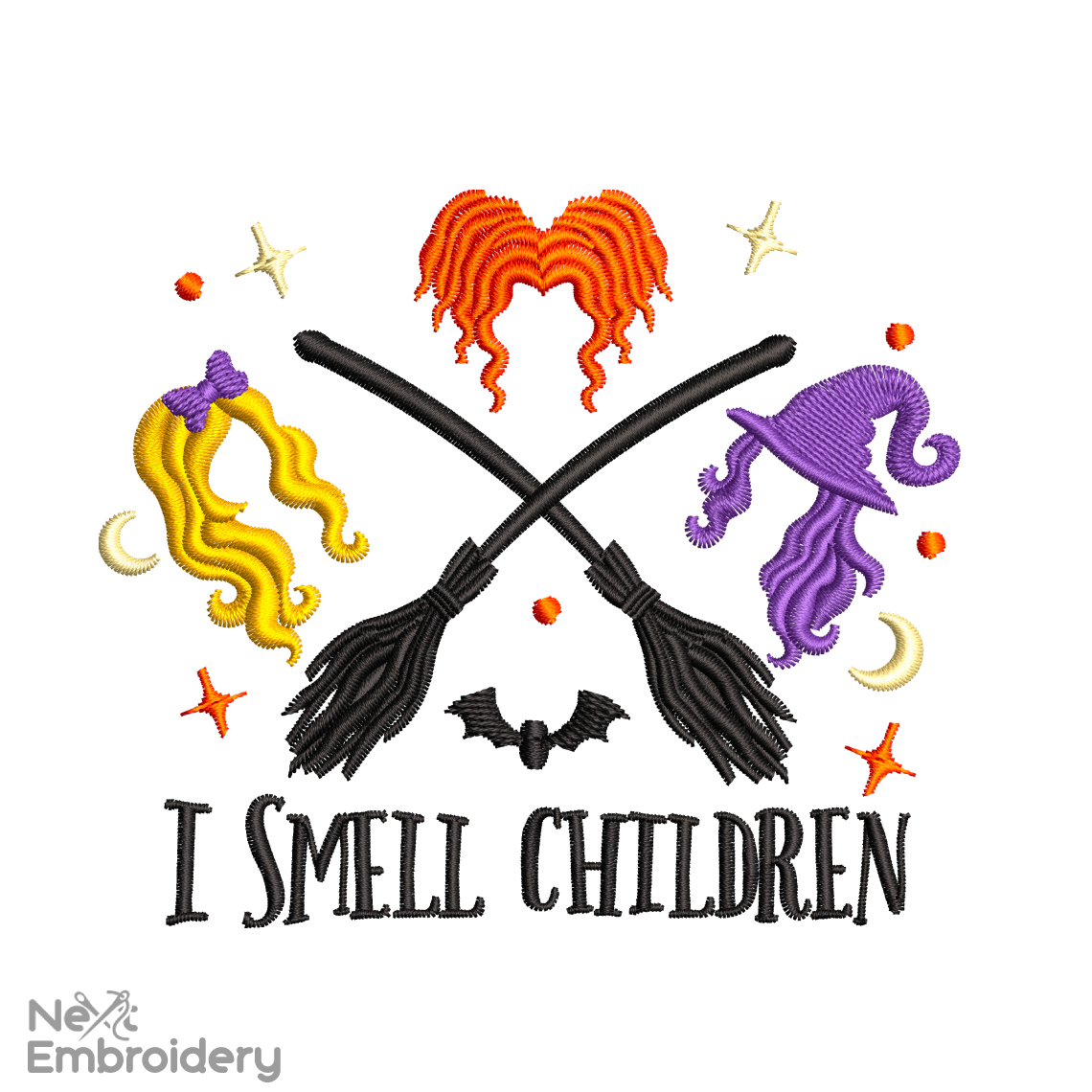 I Smell Children Embroidery Design