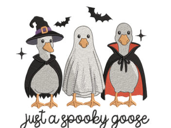 Just a Spooky Goose Embroidery Design