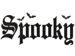Spooky Halloween Embroidery Design