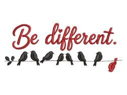 Be Different Machine Embroidery Design