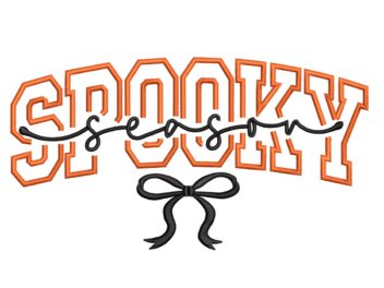 Coquette Spooky Season Embroidery Design