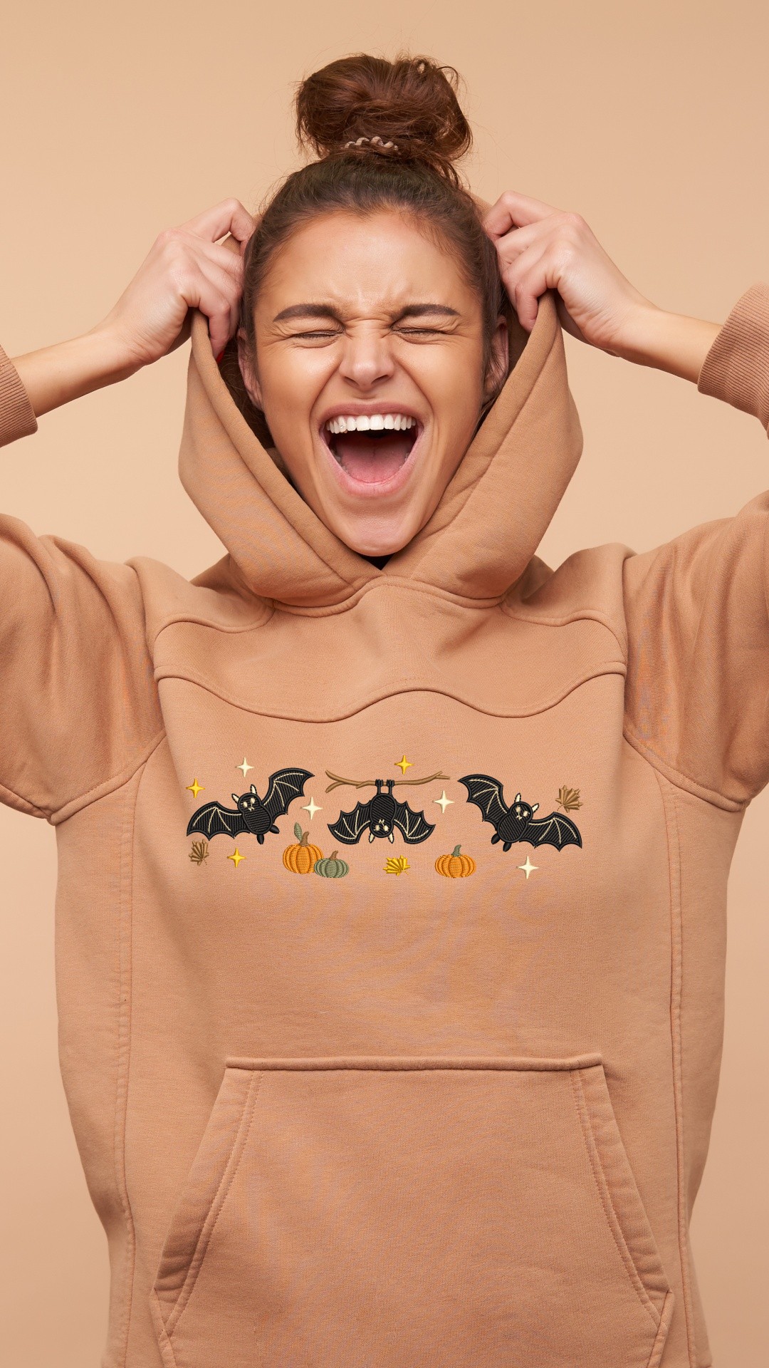 Halloween Bats and Pumpkins Embroidery Design - Image 3
