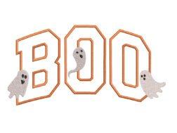 BOO Embroidery Design