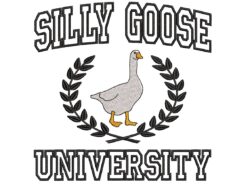 Silly Goose Univeristy Embroidery Design