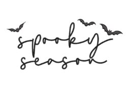 Spooky Halloween Season Machine Embroidery Design