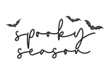 Spooky Halloween Season Machine Embroidery Design