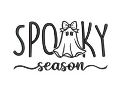 Spooky season ghost, Halloween ghost Embroidery Design