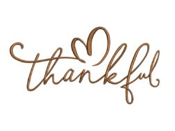 Thankful Thanksgiving Embroidery Design