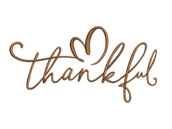 Thankful Thanksgiving Embroidery Design