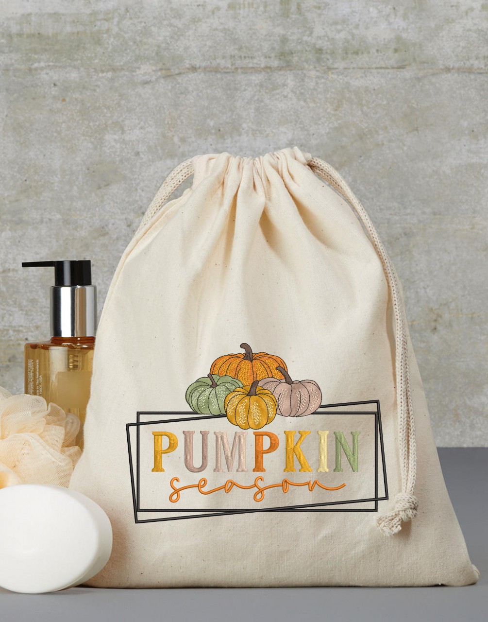 Pumpkin Season Embroidery Design - Image 3