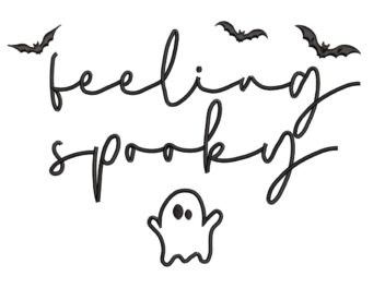 Feeling Spooky Halloween Machine Embroidery Design