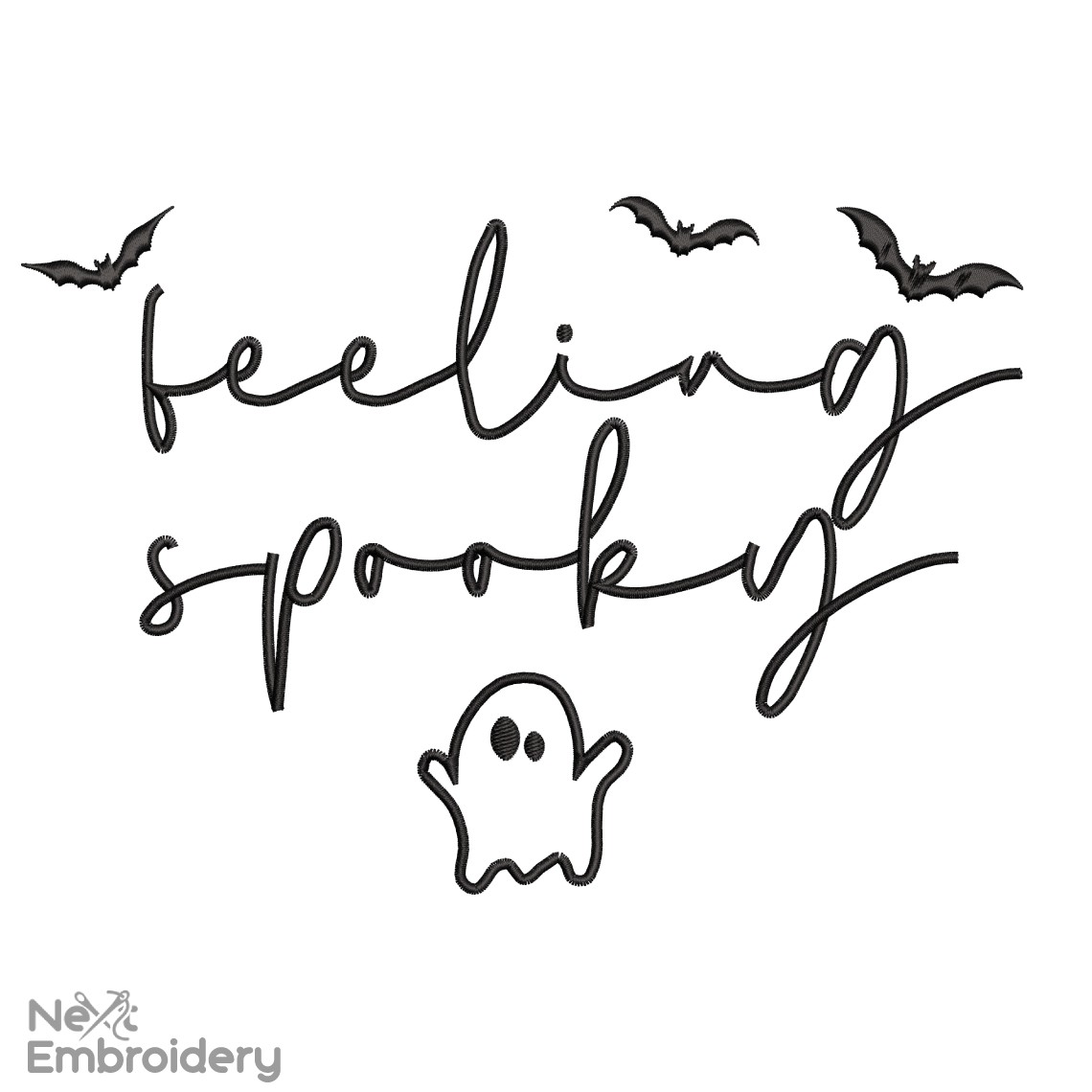 Feeling Spooky Halloween Machine Embroidery Design