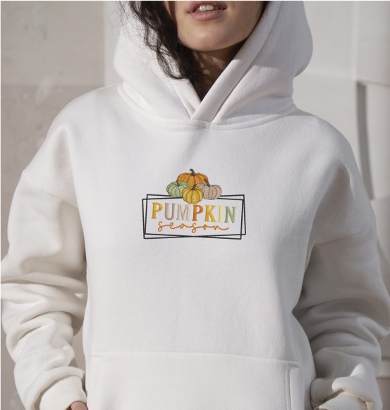 Pumpkin Season Embroidery Design - Image 4