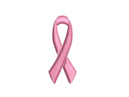 Pink Ribbon Embroidery Design